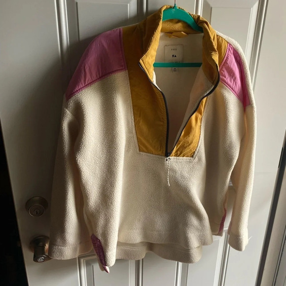 Free Assembly XXL Half Zip Sweater Colorblock - Picture 4 of 6